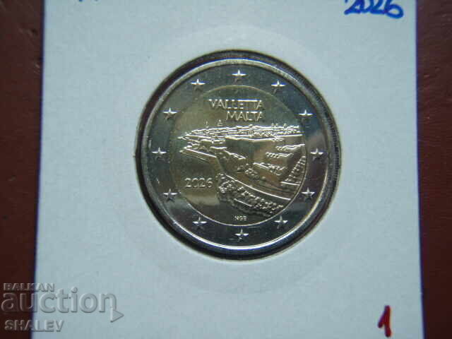 Licitație 2 euro 2026 Malta "Valletta" (1) Unc (2 euro) Licitație 2 euro 2026 Malta "Valletta" (1) Unc (2 euro)