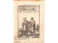 1685 - ΧΑΡΑΚΤΙΚΟ MALLET - ΑΝΘΡΩΠΟΙ ΑΠΟ ΤΗ ΒΟΡΕΙΑ ΑΦΡΙΚΗ - πρωτότυπο