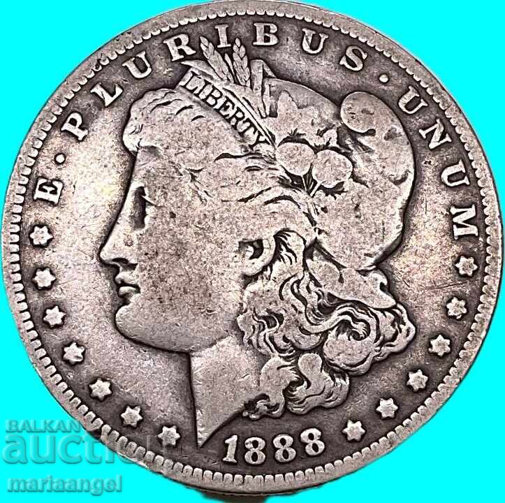 Licitație 1 dolar 1888 SUA - replică argintată