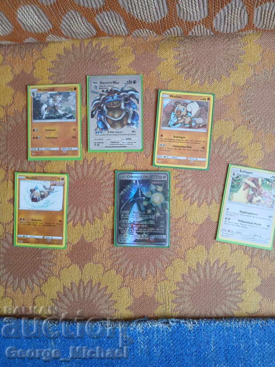 Licitație Cărți Pokémon, germană, stare bună