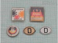GERMANIA INSIGNE VECHI LOT 5 BUCĂȚI