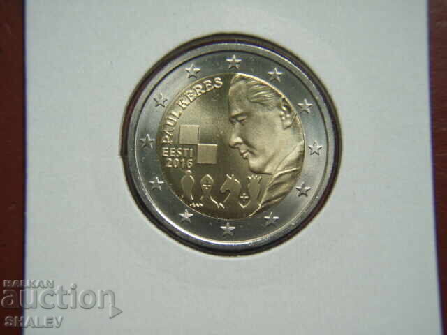 2 euro 2016 Estonia "Paul Keres" /Естония/ - Unc (2 евро) с цена € 7.89 | 15.43 лв.