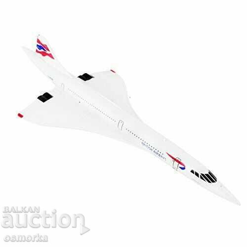Model avion Concorde British Airways din metal - 5