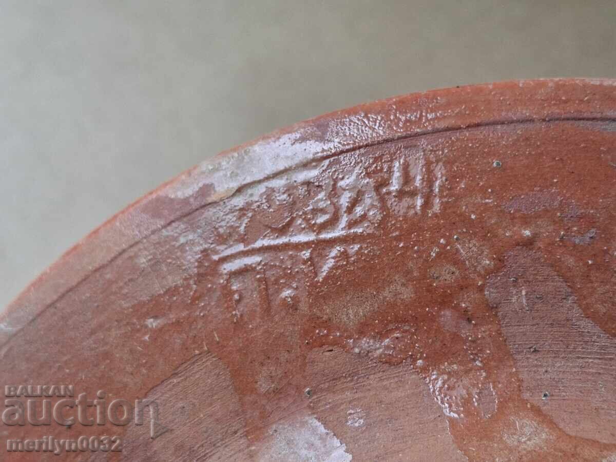 Παλιό πήλινο δοχείο, αγγεία, πιάτο - 6