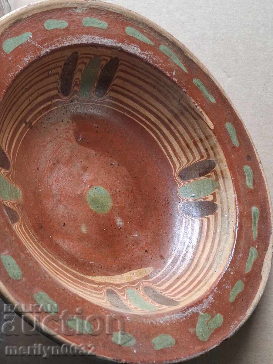 Oală veche de lut, ceramică, farfurie cu preț € 19.89 | 38.90 BGN