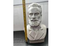 Bust retro Hristo Botev cu semnătura sculptorului