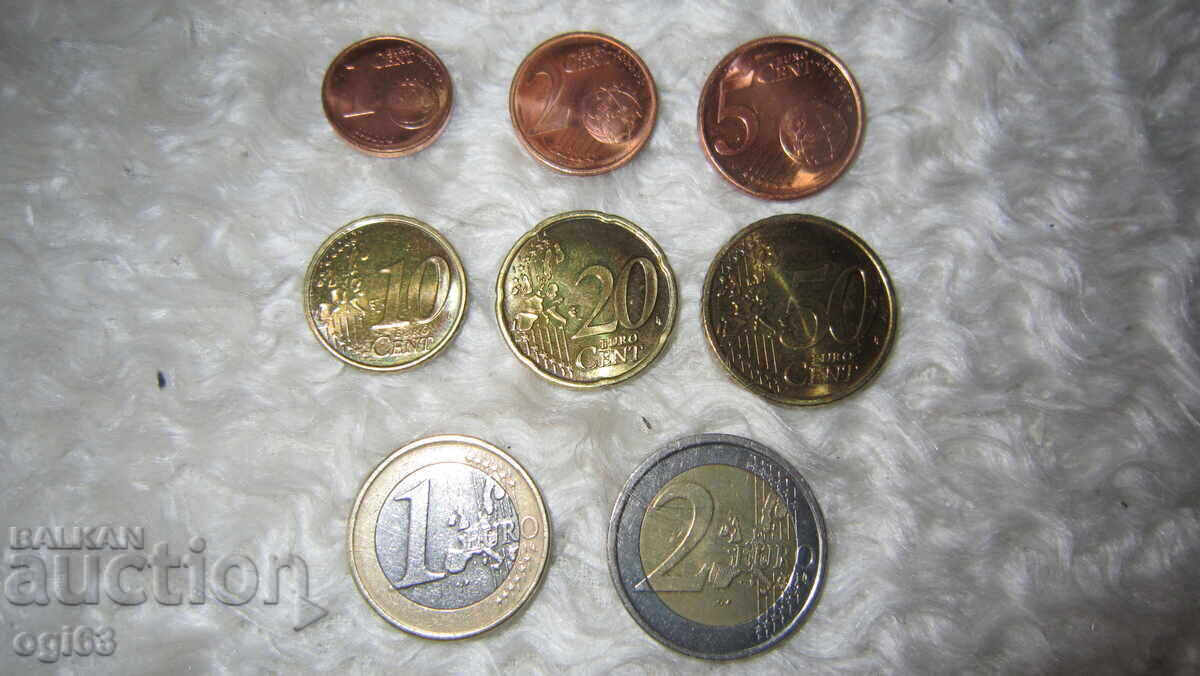 Set complet de monede euro Finlanda 2000/2001