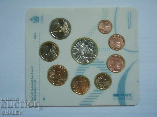 San Marino 2026 set - series of 9 San Marino coins - BU - 5
