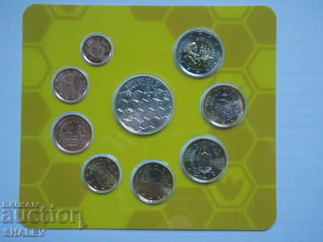 Auction  San Marino 2026 set - series of 9 San Marino coins - BU