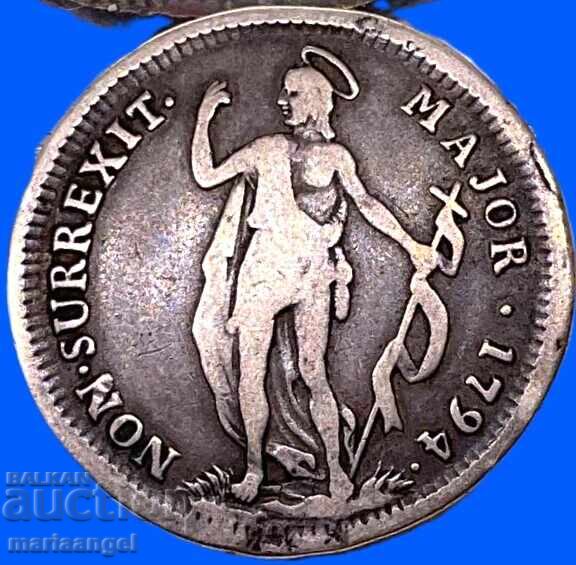 Delivery of 1 Lira 1794 Italy Republic of Genoa 5mm 4g silver