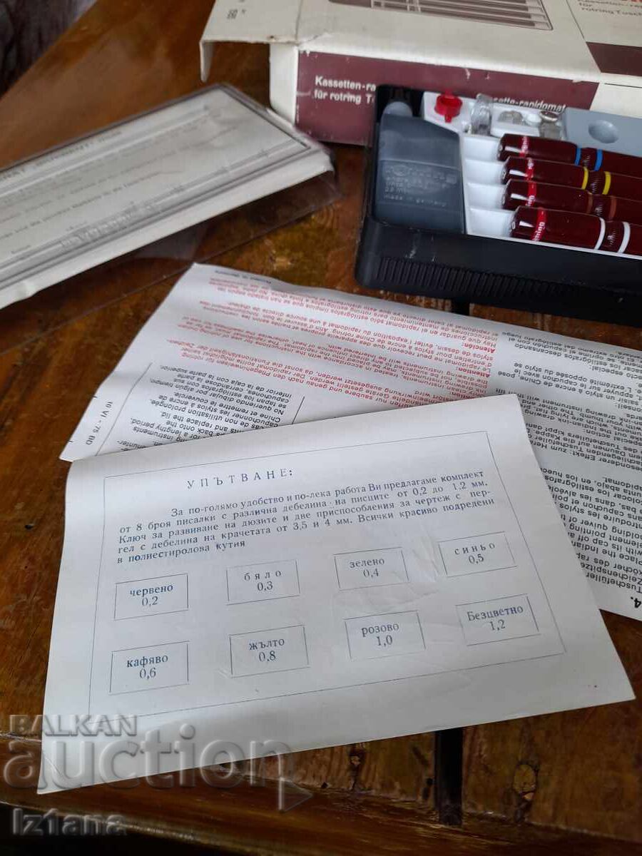 Licitație Rapido-grafuri vechi Rotring