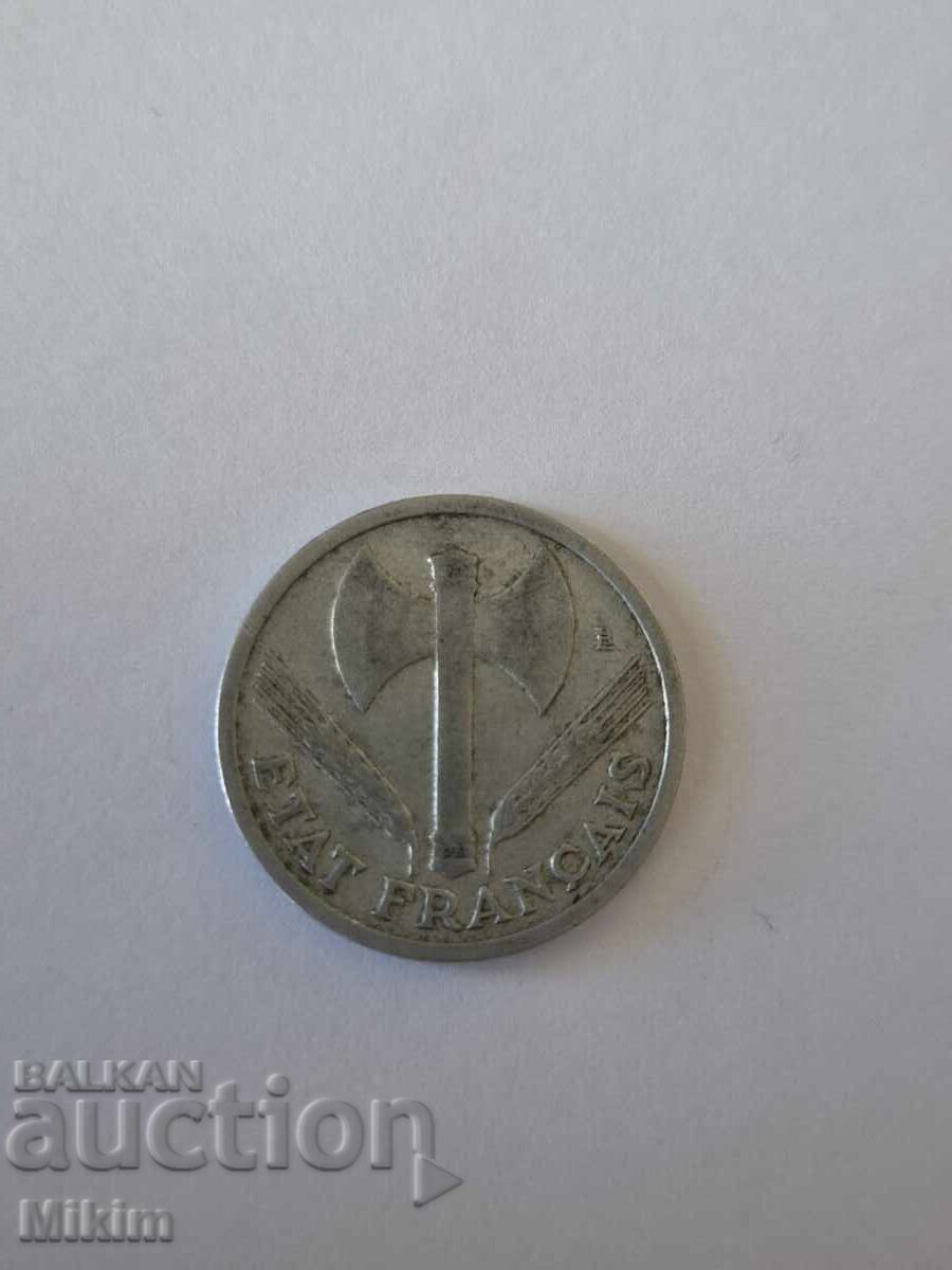 Монета 1 франк 1942г. Франция с цена € 0.11 | 0.22 лв.
