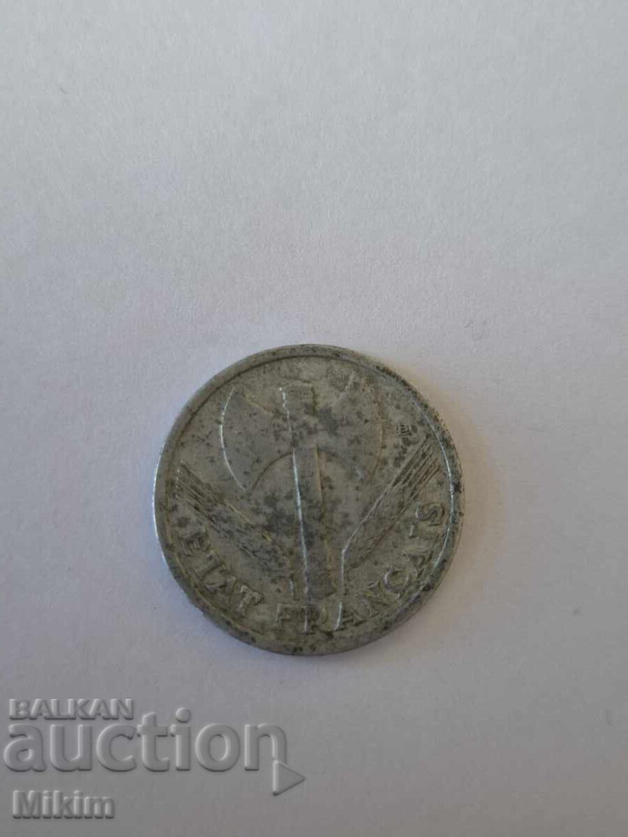 Монета 1 франк 1943г. Франция1 с цена € 0.11 | 0.22 лв.