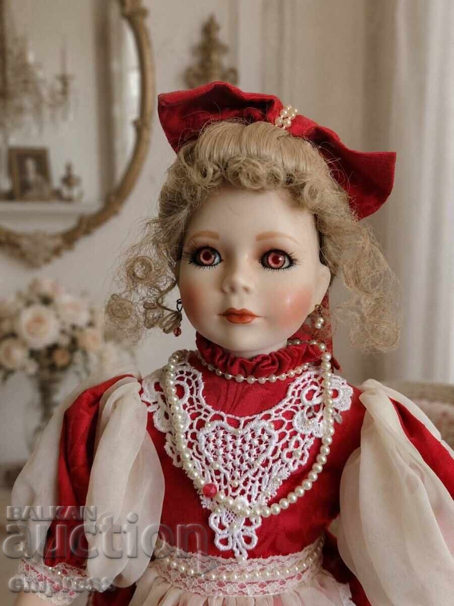 Licitație Păpușă din porțelan Franklin Heirloom Dolls