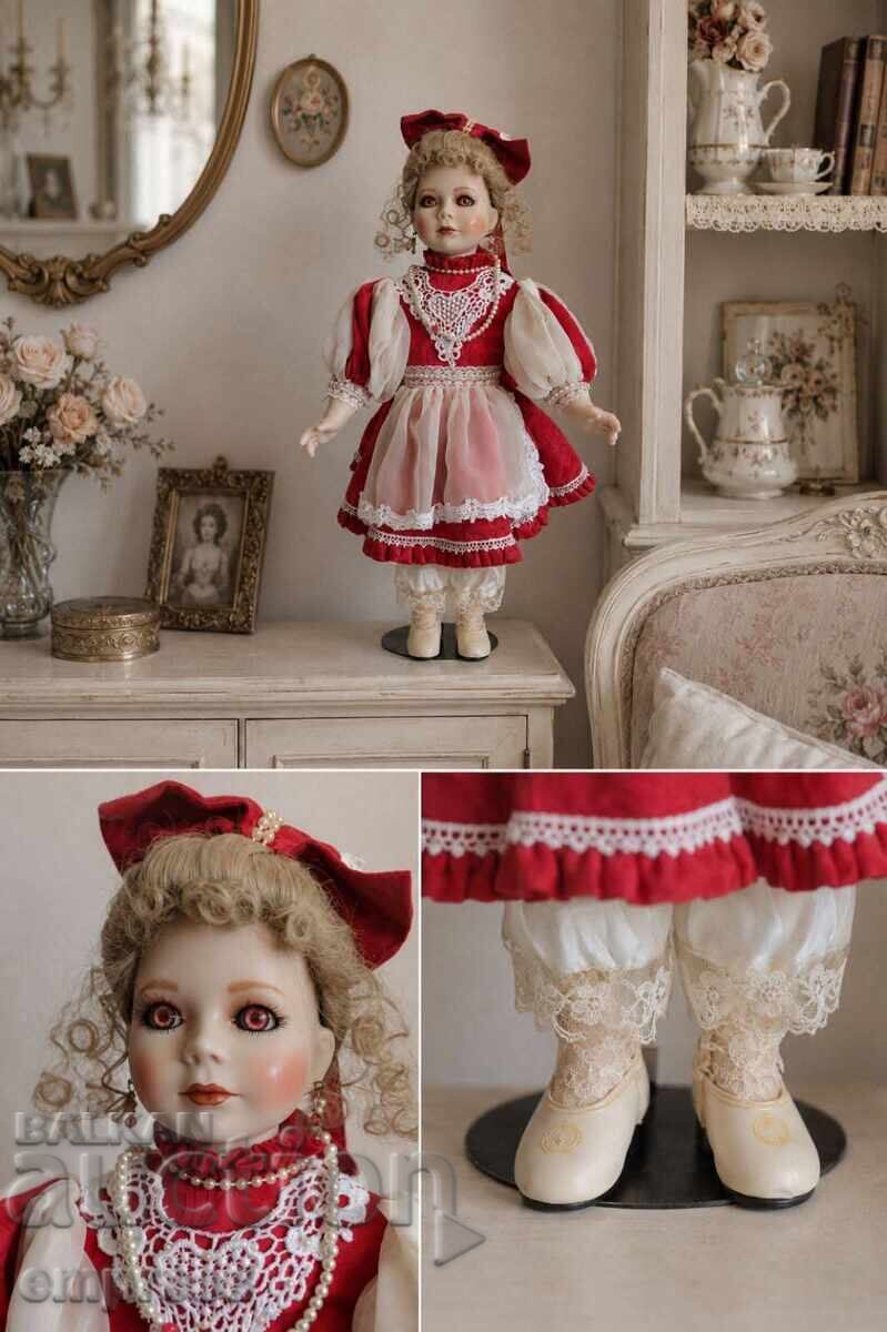 Păpușă din porțelan Franklin Heirloom Dolls - 5