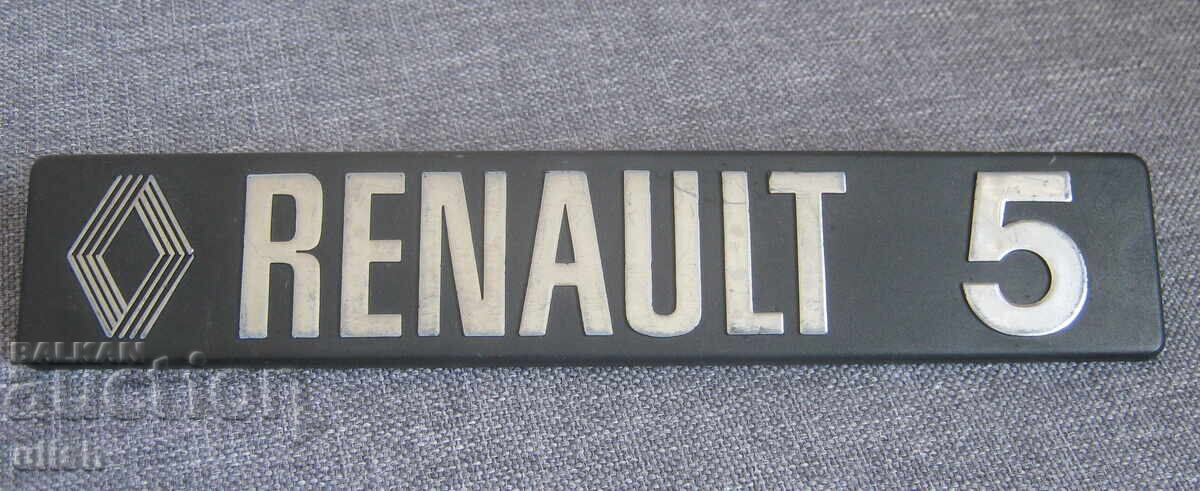 Emblemă veche Renault 5