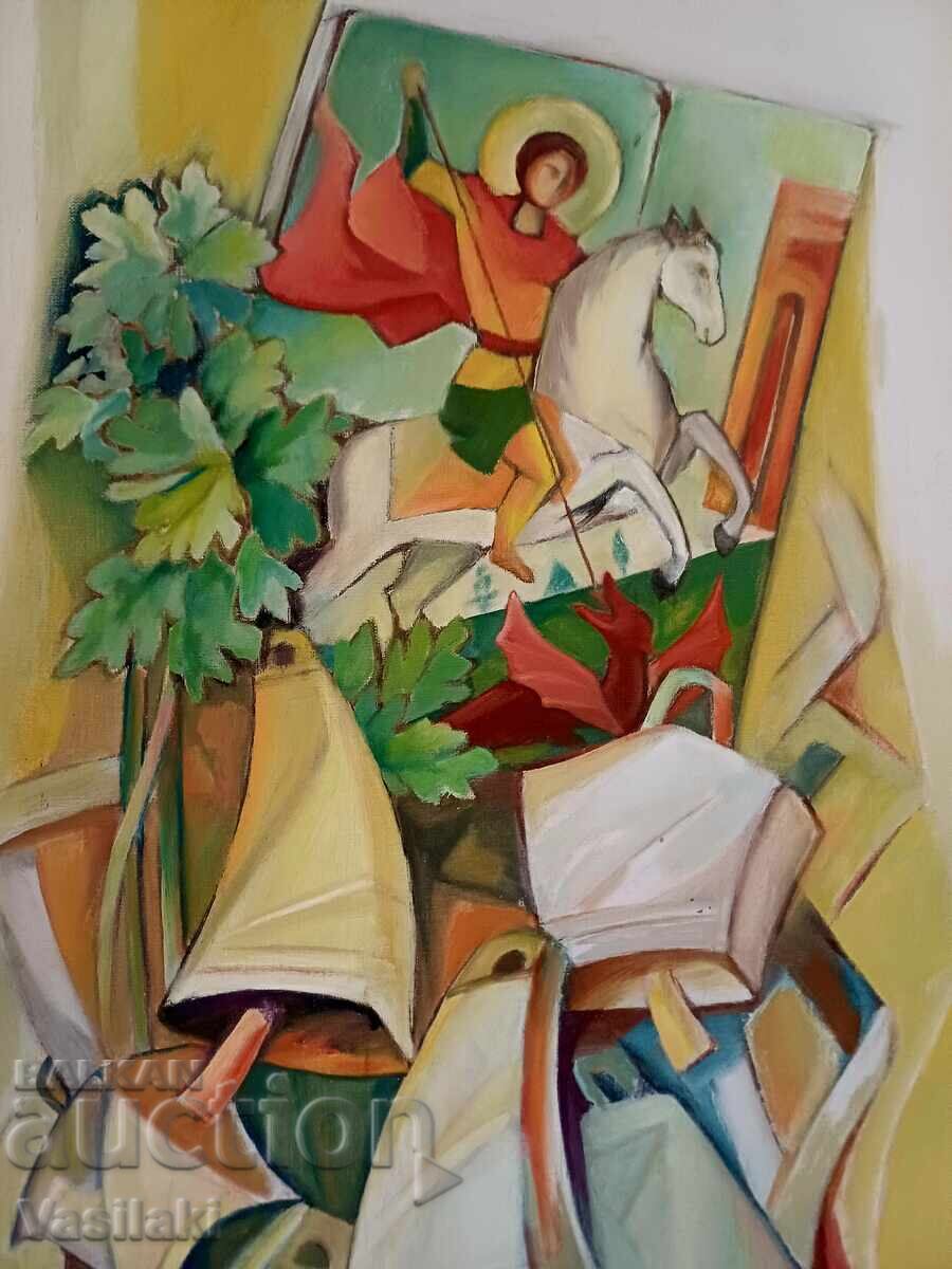 Beautiful painting by the famous Bulgarian artist Manyo Manev - 12