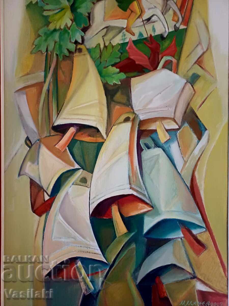 Beautiful painting by the famous Bulgarian artist Manyo Manev - 5