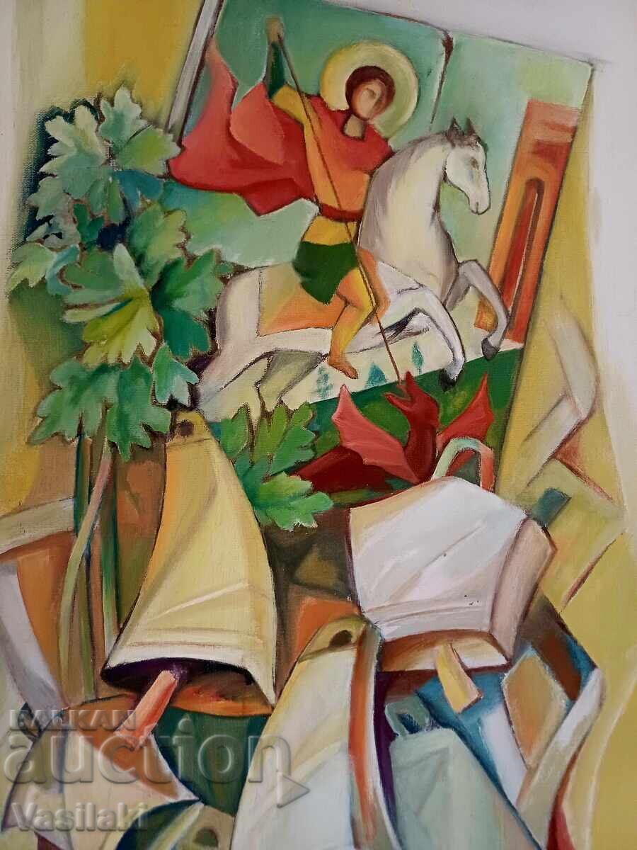 Beautiful painting by the famous Bulgarian artist Manyo Manev - 8