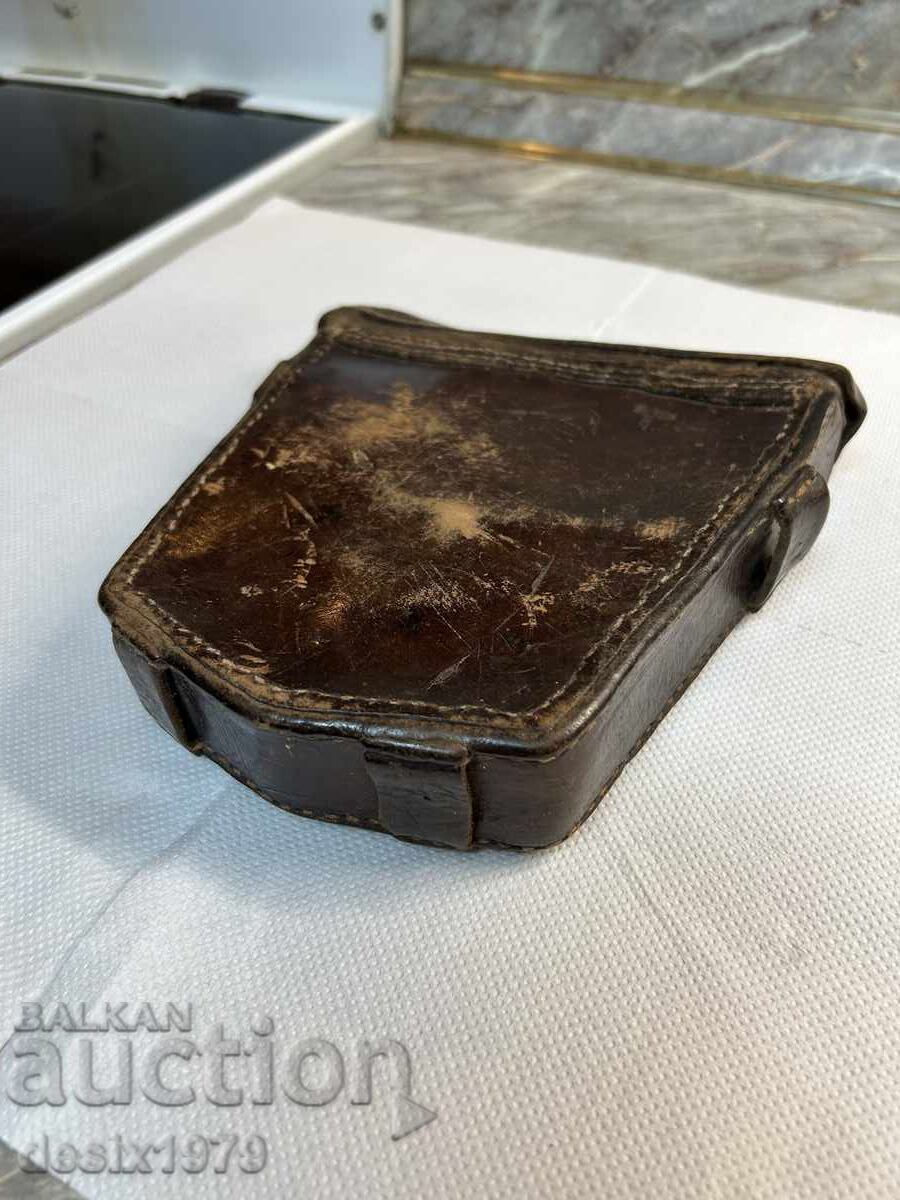 Auction  Mannlicher cartridge pouch, ammunition pouch, cartridge belt, powder flask