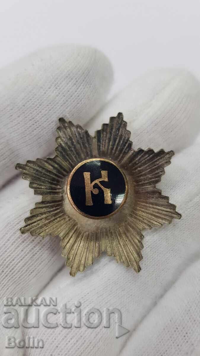 Рядък Български Царски Знак, Значка "Организация Кубрат" - - 5