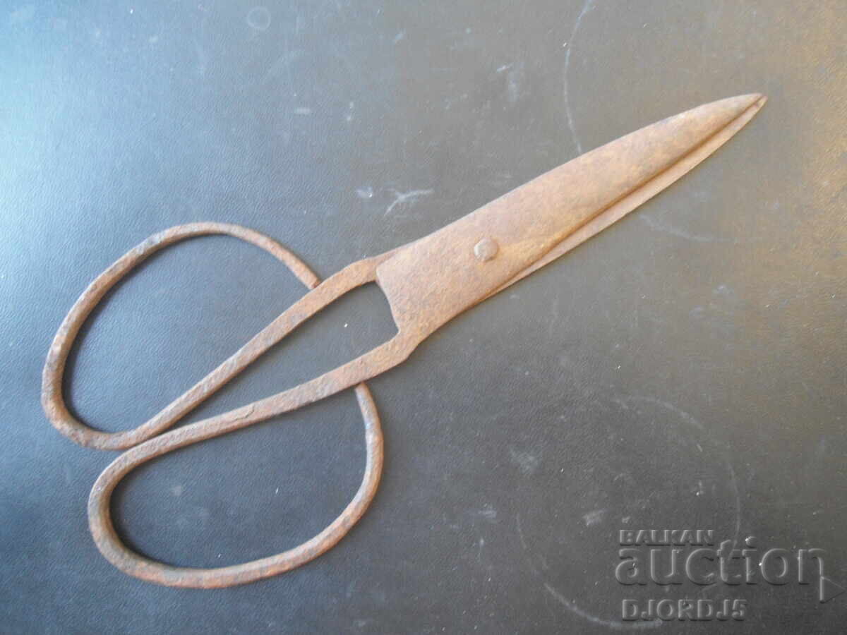 Old forged scissors