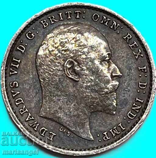 Livrarea Marea Britanie 2 pence 1905 Maundy Edward argint RARE! Livrarea Marea Britanie 2 pence 1905 Maundy Edward argint RARE!