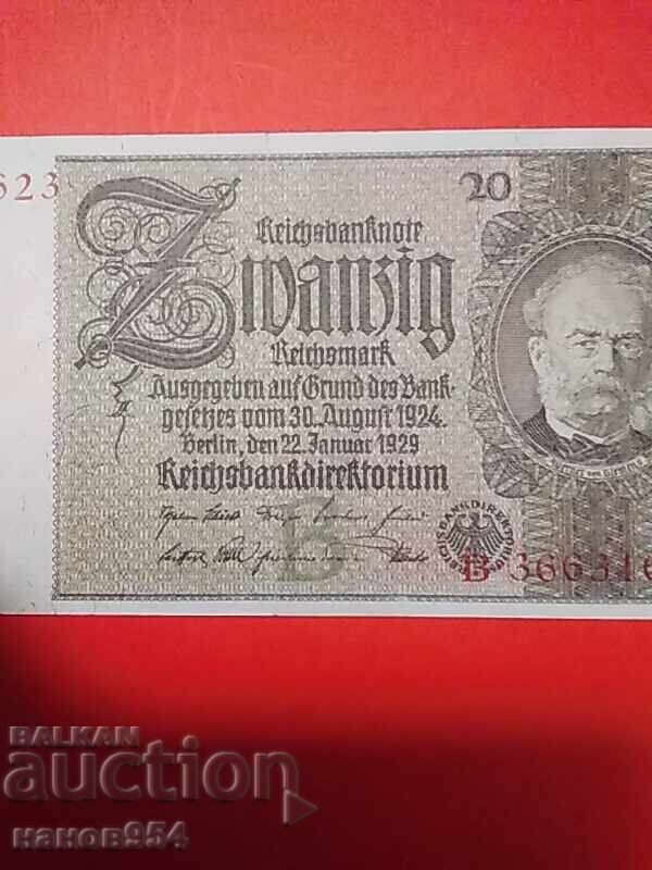 Δημοπρασία 20 μάρκα Γερμανίας 1929 Δημοπρασία 20 μάρκα Γερμανίας 1929