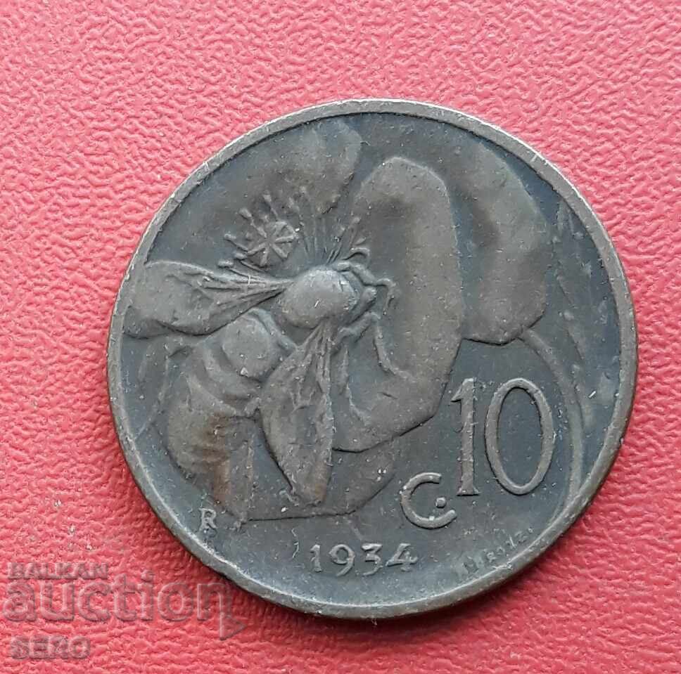 Italia-10 cenți 1934