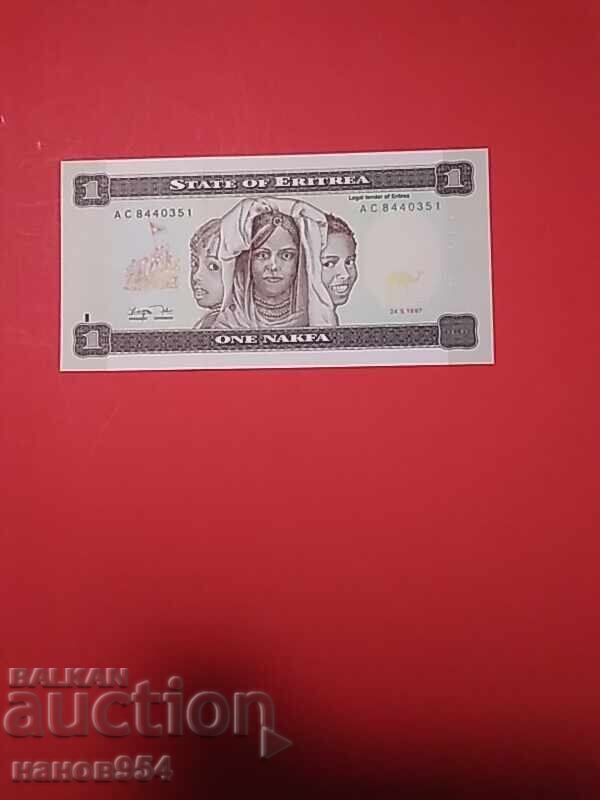 1 nakfa Eritreea 1997