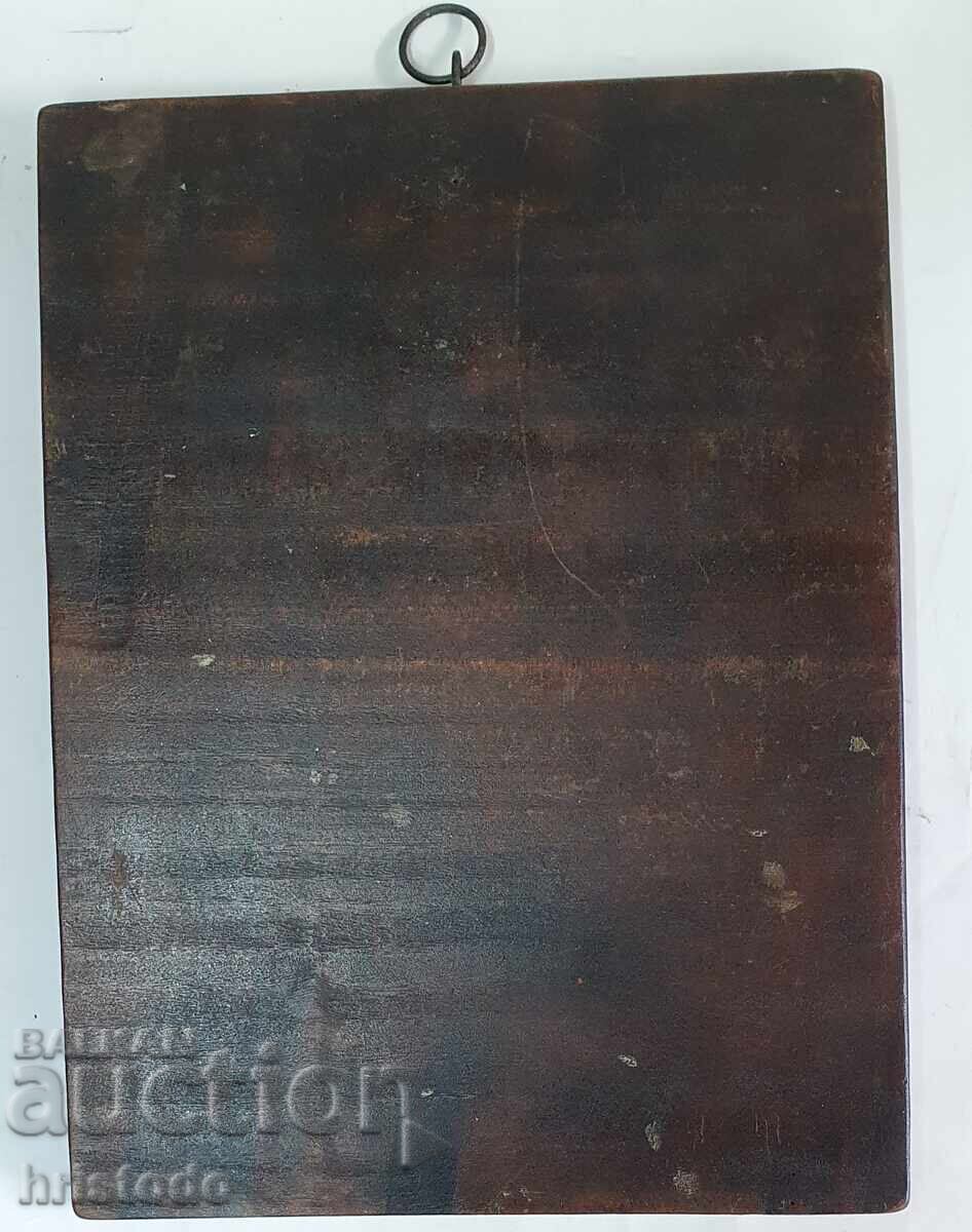 Veche icoană pictată "Arhanghelul Mihail" - 7
