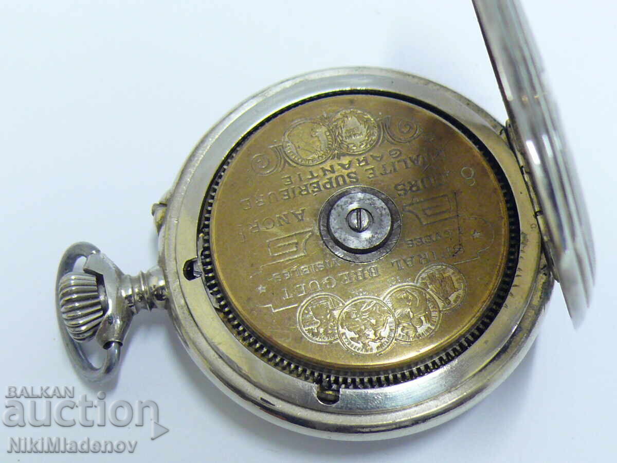 HEBDOMAS 8-day mechanical pocket watch, working BZC!!! - 10