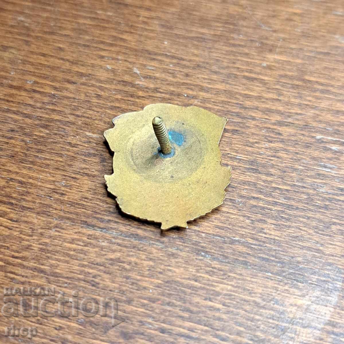 Dimitrovgrad 1951 badge enamel screw-back pin with price € 15.00 | 29.34 BGN