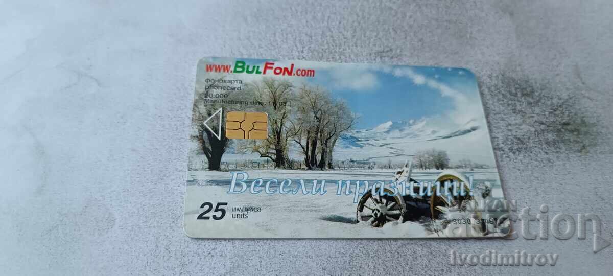 Phonokarta Bulfon Crăciun fericit cu preț € 0.89 | 1.74 BGN
