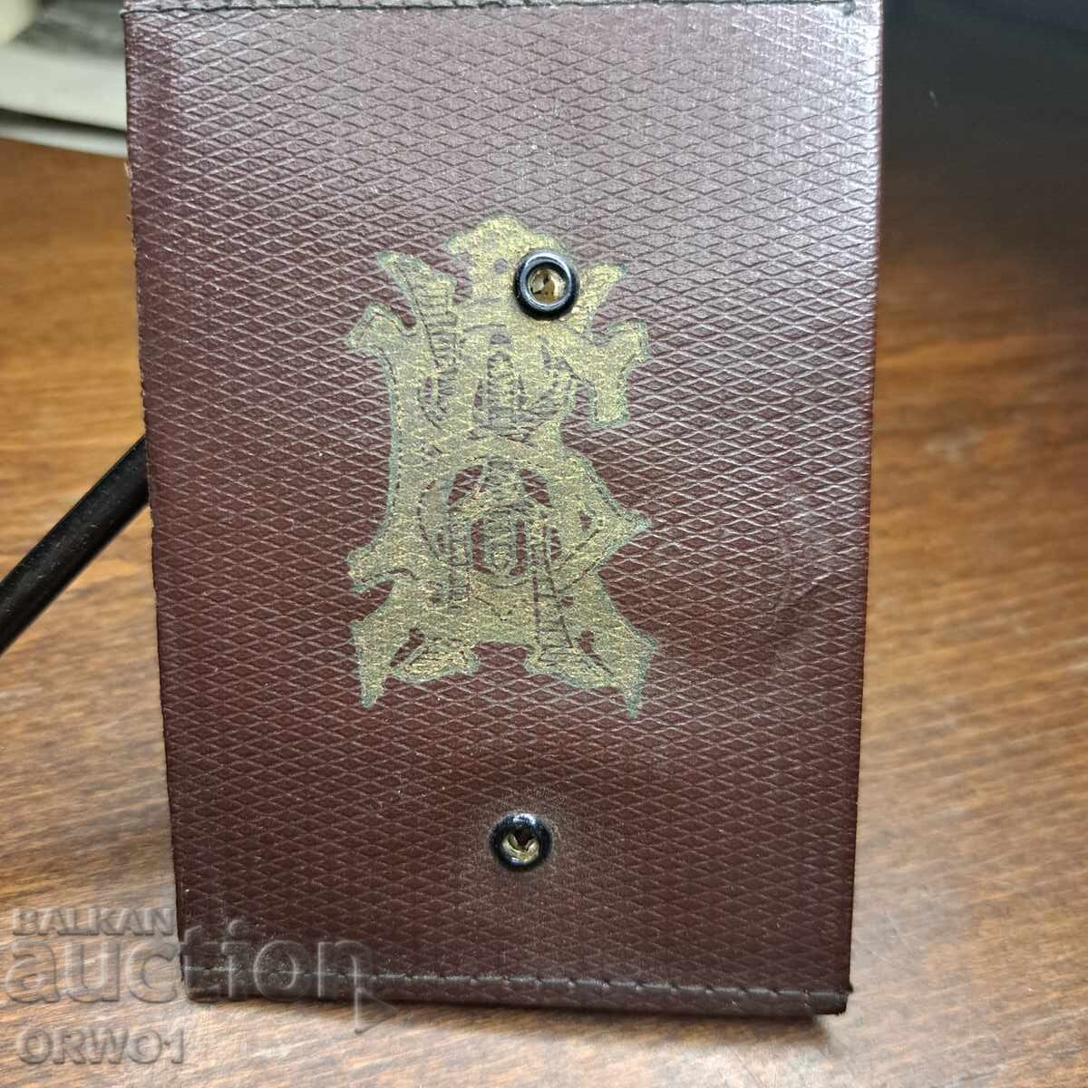 Licitație Hartă 1936 BDZ cu timbre tren cale ferată Regatul Bulgariei bilet