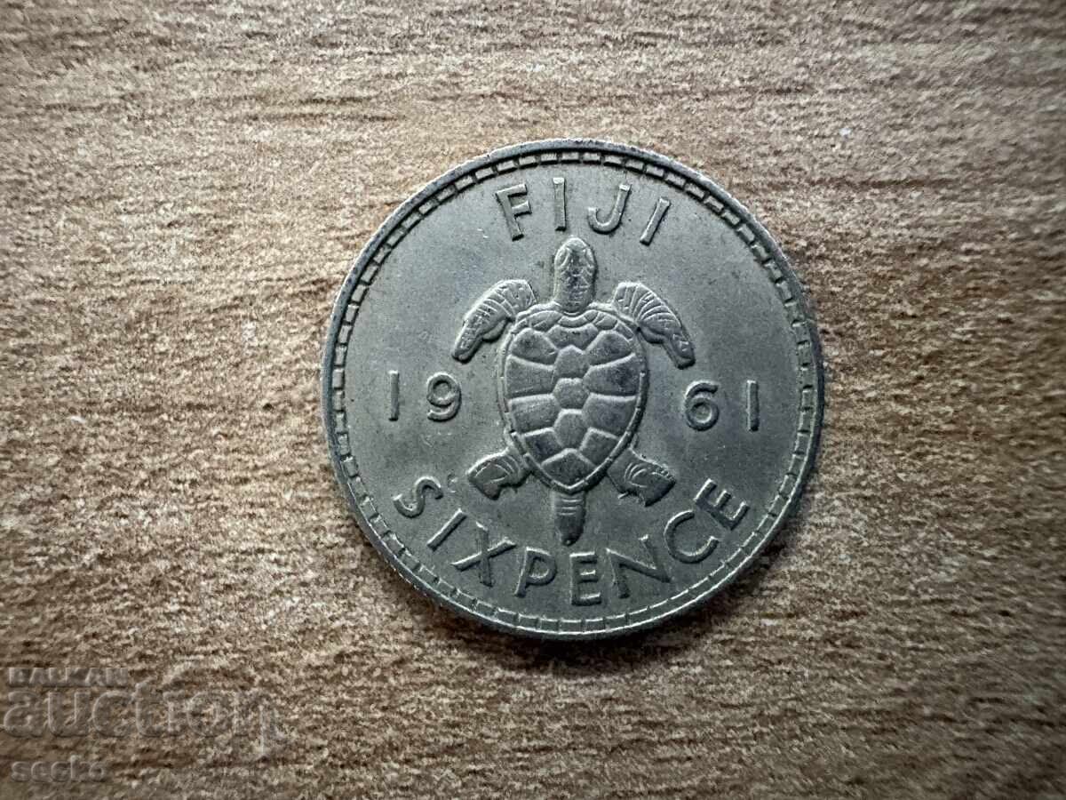 Fiji - 6 Pence (1961)