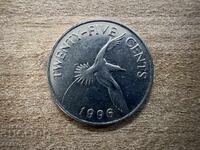 Bermuda - 25 cenți (1996)