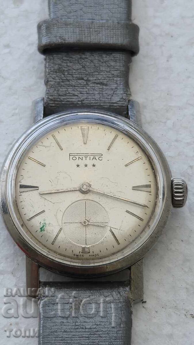PONTIAC SWISS MADE РЯДЪК РАБОТИ БЕЗ ГАРАНЦИЯ БЗЦ  !!! с цена € 12.21 | 23.88 лв.