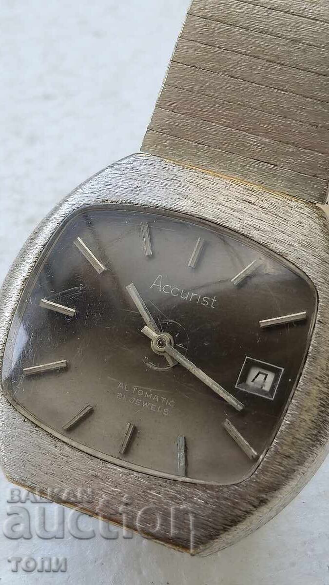 ACCURIST AUTOMATIC SWISS MADE 21 JEWELS РЯДЪК РАБОТИ БЗЦ  !! с цена € 22.31 | 43.63 лв.