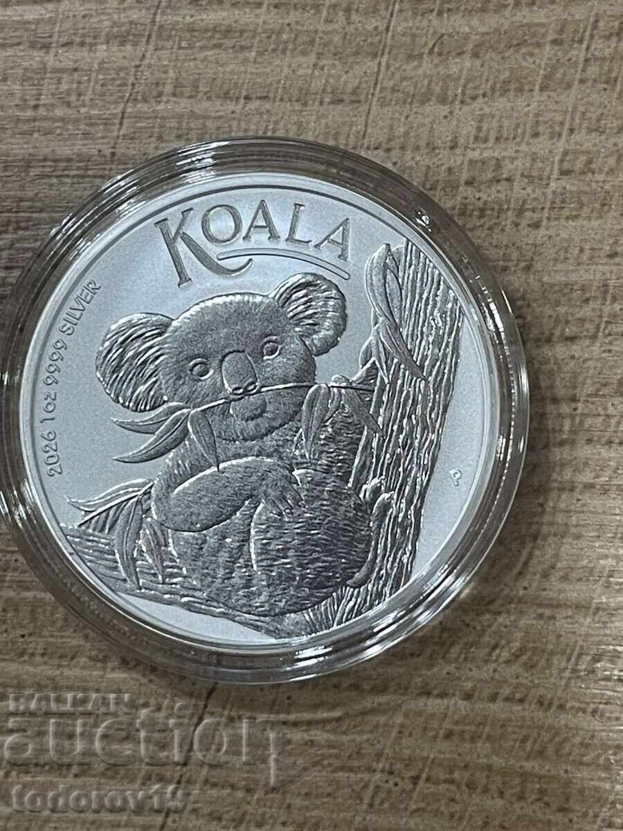 Licitație Monedă de argint 1 oz Koala - 2026