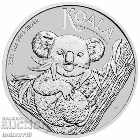 Monedă de argint 1 oz Koala - 2026