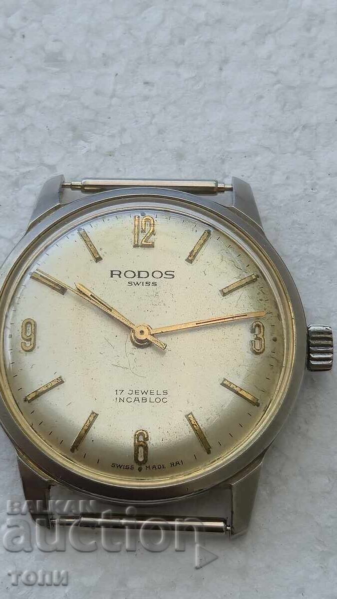 RODOS SWISS MADE 17 JEWELS  РЯДЪК НЕ РАБОТИ БЗЦ  !!! с цена € 5.50 | 10.76 лв.
