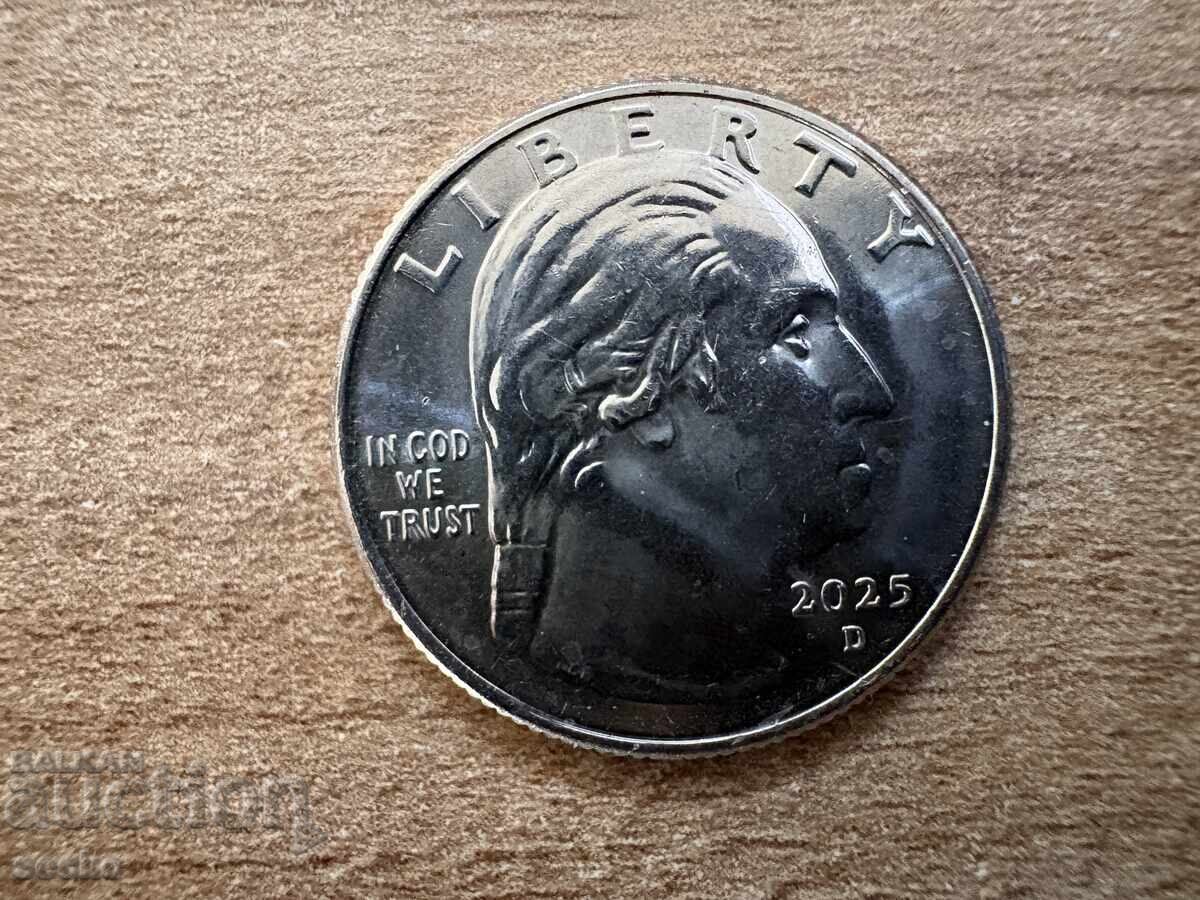 САЩ - 1/4 долар (2025) - D - Stacey Park Milbern с цена € 1.25 | 2.44 лв.