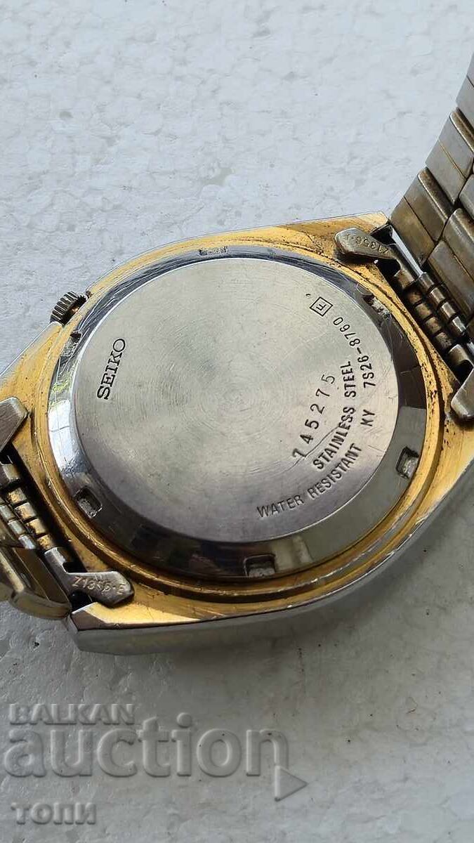 Livrarea SEIKO AUTOMATIC JAPONIA RAR FUNCȚIONEAZĂ FĂRĂ GARANȚIE BZC!!!!