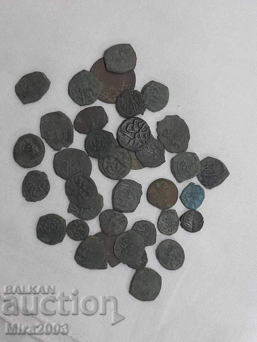 Ottoman copper coins Lot of 36 pieces from 0.01 - 5