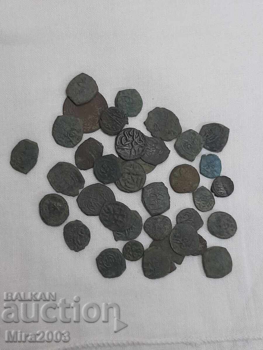 Ottoman copper coins Lot of 36 pieces from 0.01 - 7