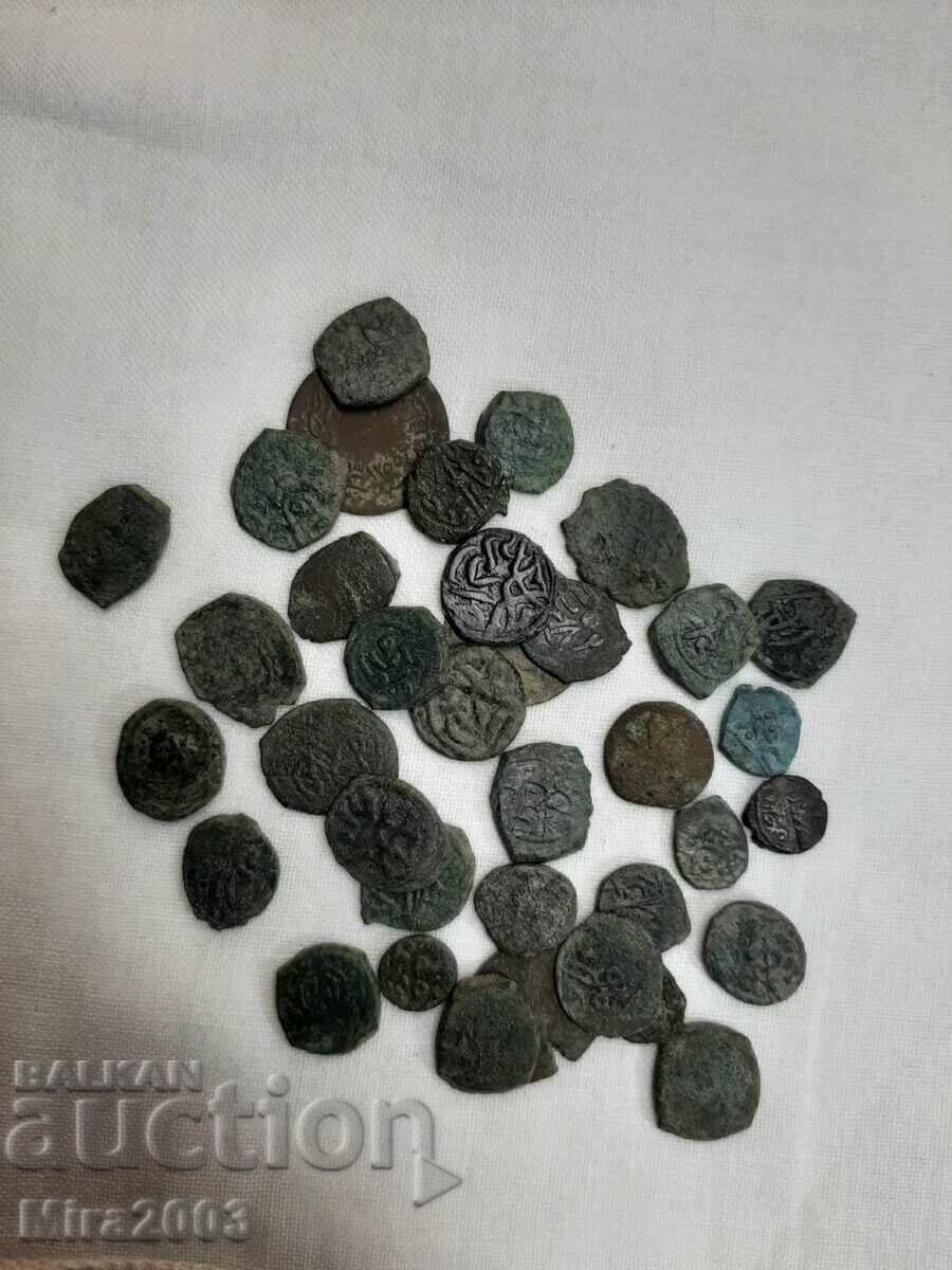 Ottoman copper coins Lot of 36 pieces from 0.01