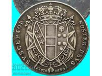 1/2 Francescone 1829 Ιταλία Τοσκάνη Leopold II 1824-1859 RR