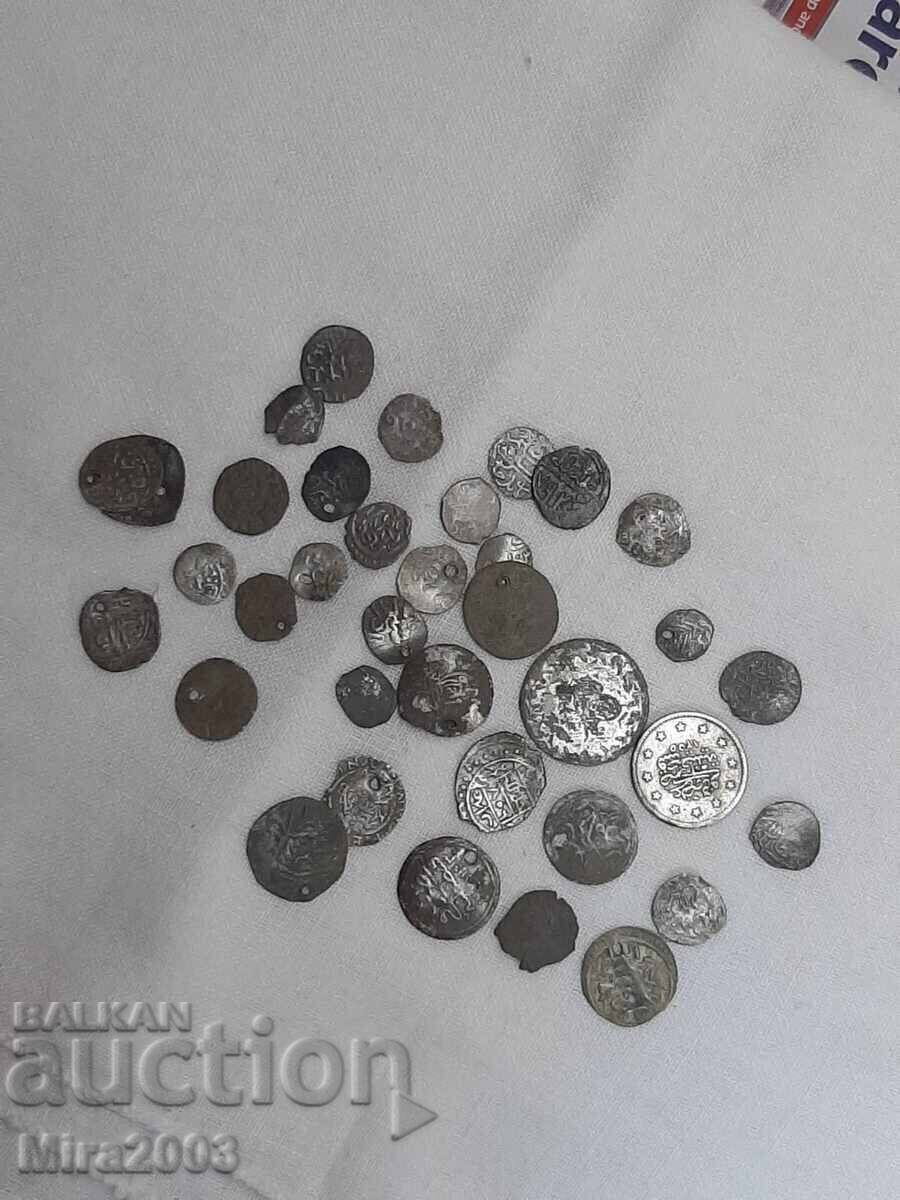 Delivery of Ottoman silver coins Lot of 37 pieces from 0.01 Delivery of Ottoman silver coins Lot of 37 pieces from 0.01