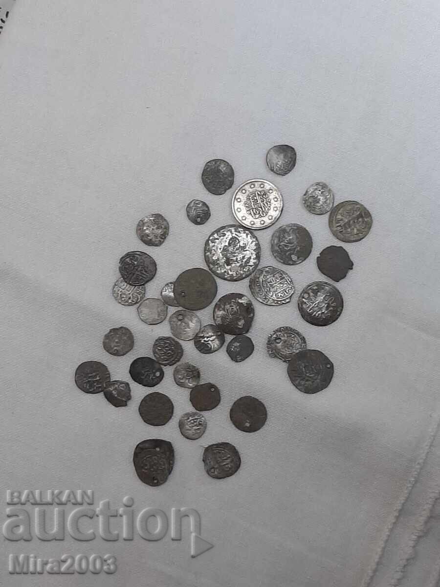 Ottoman silver coins Lot of 37 pieces from 0.01 - 5 Ottoman silver coins Lot of 37 pieces from 0.01 - 5